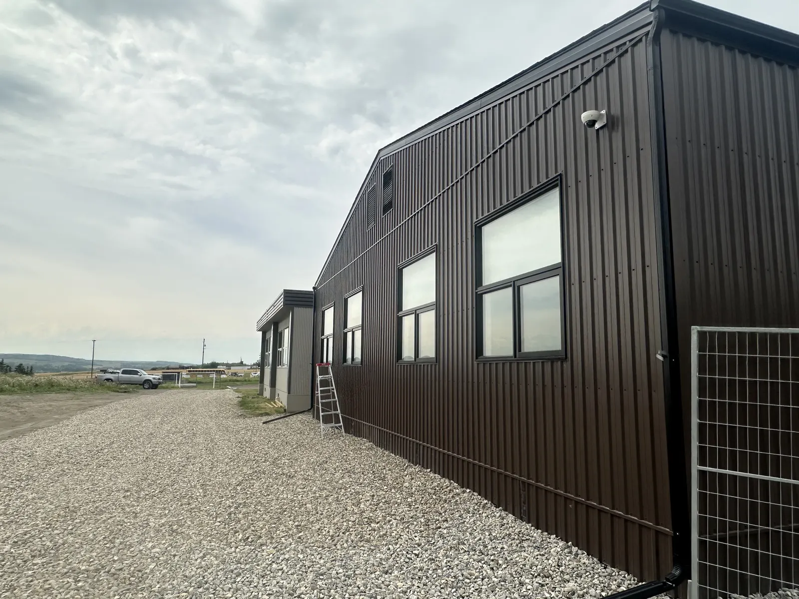 Verkada security camera installed on a commercial building